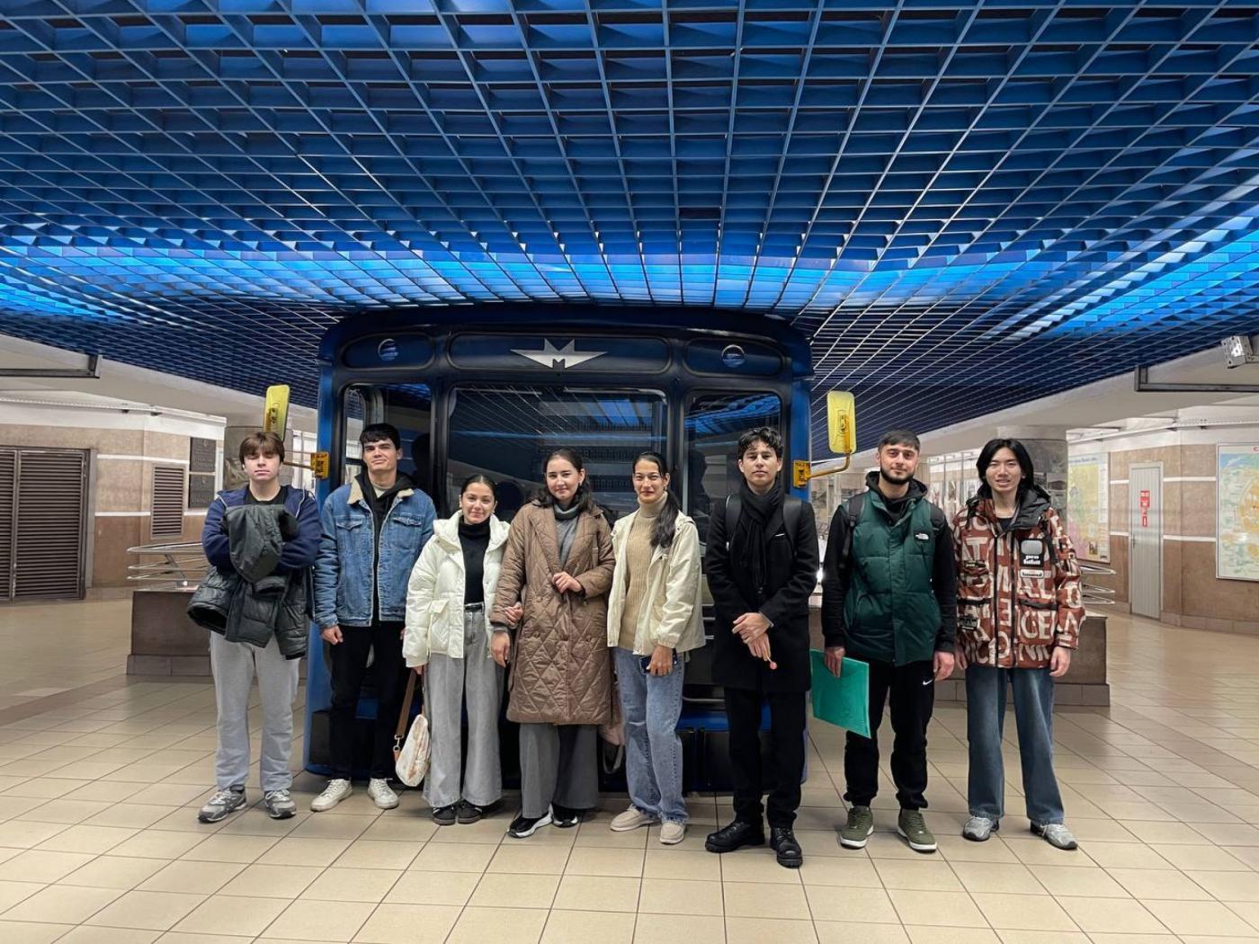 Студенты ФМС в музее Минского метрополитена